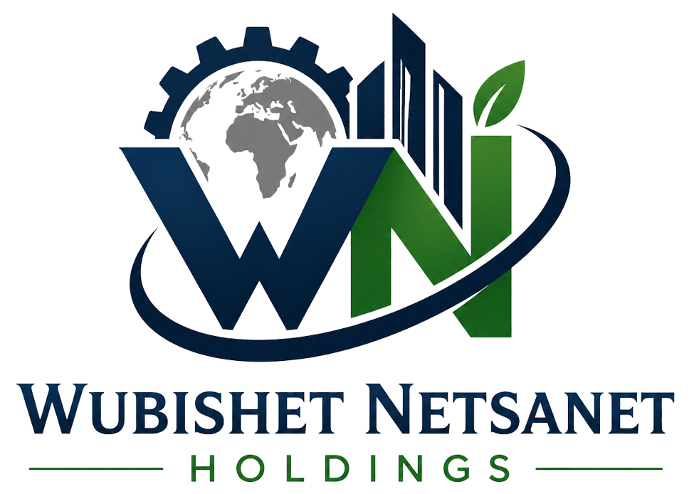 Welcome to Wubishet Netsanet Holdings - Wubishet Netsanet Holdings is future-focused industrial and business venture established with a vision to contribute to Ethiopia’s sustainable economic and industrial development. The organization is committed to building strong and responsible business operations across multiple sectors including recycling, mining, logistics, construction, agriculture, manufacturing, and industrial services.